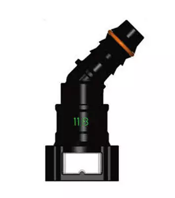 Топливный быстросъемный штуцер 11.80-ID10-135° | NS03-G36, угловой