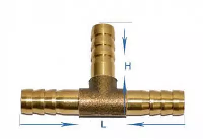 NS03-T54 тройник ID14-ID14-ID14