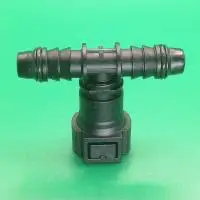 Топливный быстросъемный разъем-тройник  9.89-ID10-10-Т-образный, угловой | NS09-E19