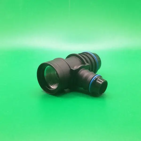 Переходник тройник  ID21-ID14-G1/2-Т-образный для системы охлаждения, угловой | NS09-LM13