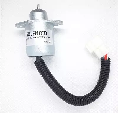 Клапан (соленоид) отсечки топлива 1503ES-12A5UC5S, 17454-60010 для KUBOTA, 12В