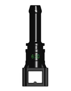 Топливный быстросъемный штуцер 6.30-ID7.5-180° | NS03-A18 прямой