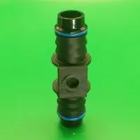 Переходник-тройник с заглушкой ID14-ID1-ID14-Т-образный для системы охлаждения, угловой | NS09-Z28-1