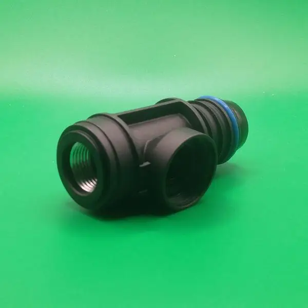 Переходник тройник  ID21-м23-G3/8-Т-образный для системы охлаждения, угловой | NS09-LM57