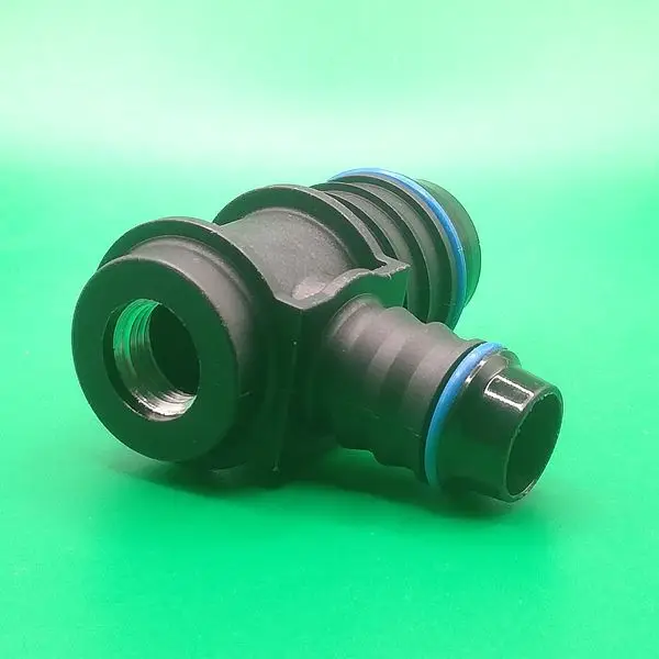 Переходник тройник  ID21-ID14-G1/4-Т-образный для системы охлаждения, угловой | NS09-LM35