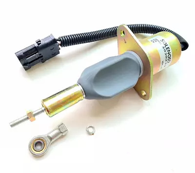 Клапан (соленоид) отсечки топлива 3930233 для Cummins 6BT, 12В