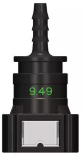 Топливный быстросъемный штуцер 9.49-ID4-180° | NS03-D9, прямой