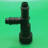 Топливный быстросъемный разъем-тройник  9.89-ID10-10-Т-образный, угловой | NS09-E18