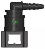 Топливный быстросъемный штуцер 7.89-ID3-90° | NS03-B24 угловой