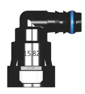 Топливный быстросъемный штуцер 15.82-ID12-90° | NS03-H622, угловой