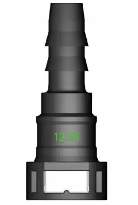 Топливный быстросъёмный штуцер 12.61-ID12-180° | NS03-G31, прямой