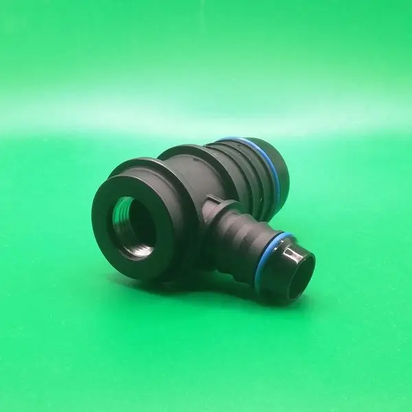 Переходник тройник  ID25-ID14-G3/8-Т-образный для системы охлаждения, угловой | NS09-LM29