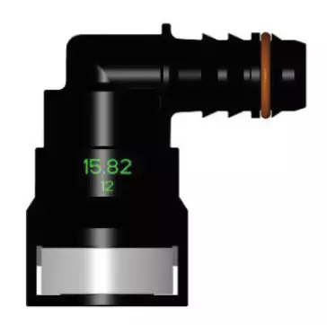 Топливный быстросъёмный штуцер 15.82-ID12-90° | NS03-H5, угловой