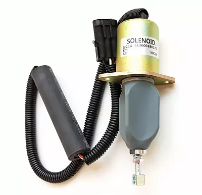 Клапан (соленоид) отсечки топлива 612600180175, 4110000592003, 860119713 SDLG, 24В