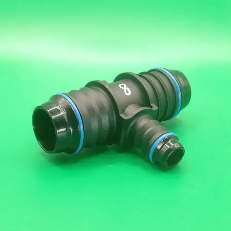 Переходник-тройник ID21-ID12-ID21-Т-образный для системы охлаждения, угловой | NS09-T29-8N