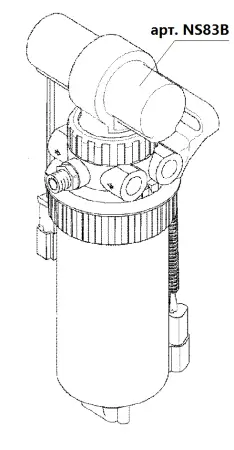 Насос подкачки топлива Caterpillar 228-9129, 2289129, 249-7669, 349-1063 (без сепаратора), JCB 320/A7060, NEW HOLLAND, 12В
